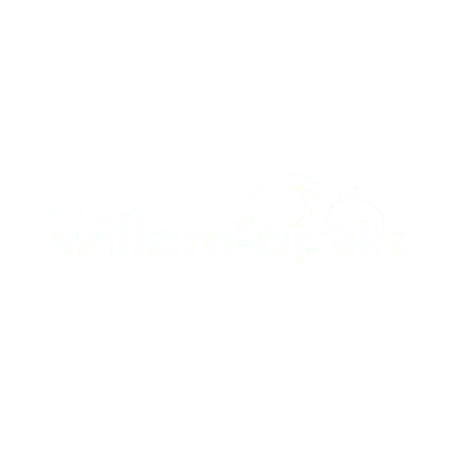 Ein Logo für Ihre Unternehmenswebsite mit dem Text „william-optik“ und einer stilisierten Abbildung einer Brille, die in das Design integriert ist. Die Brille ist über dem Text platziert, wobei eine Linse den i-Punkt in „william“ bildet und die andere Linse das „o“ in „optik“. Perfekt für Ihre Homepage.